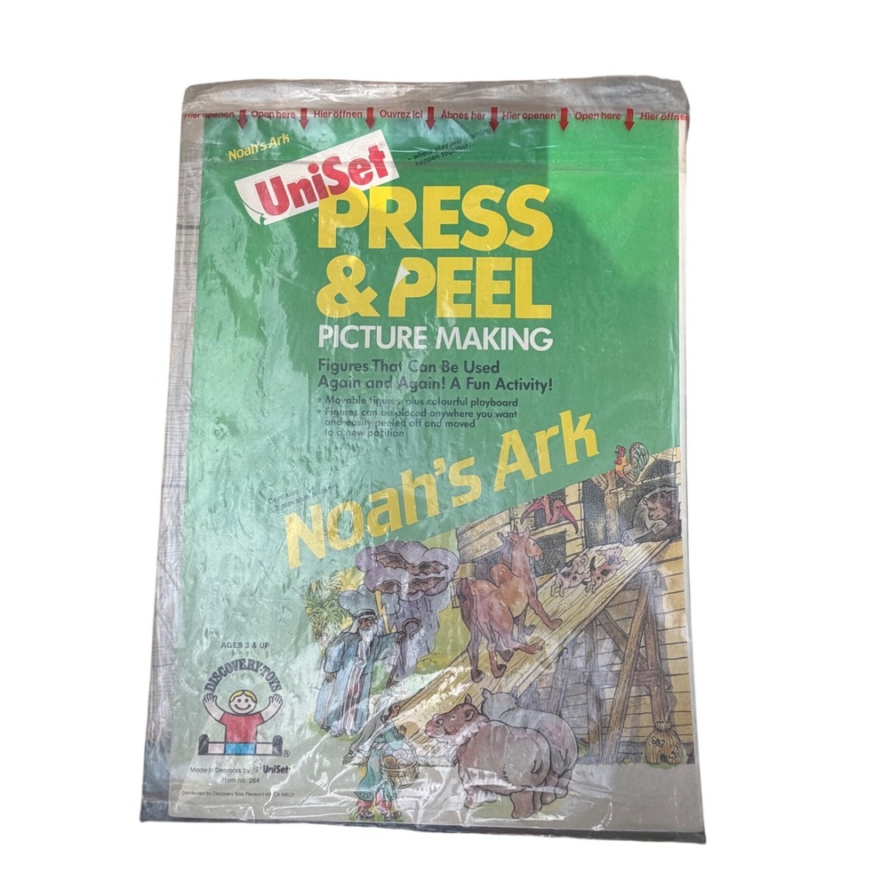 Discovery Toys UniSet Press & Peel Noahs Ark Vintage Activity Set Multi